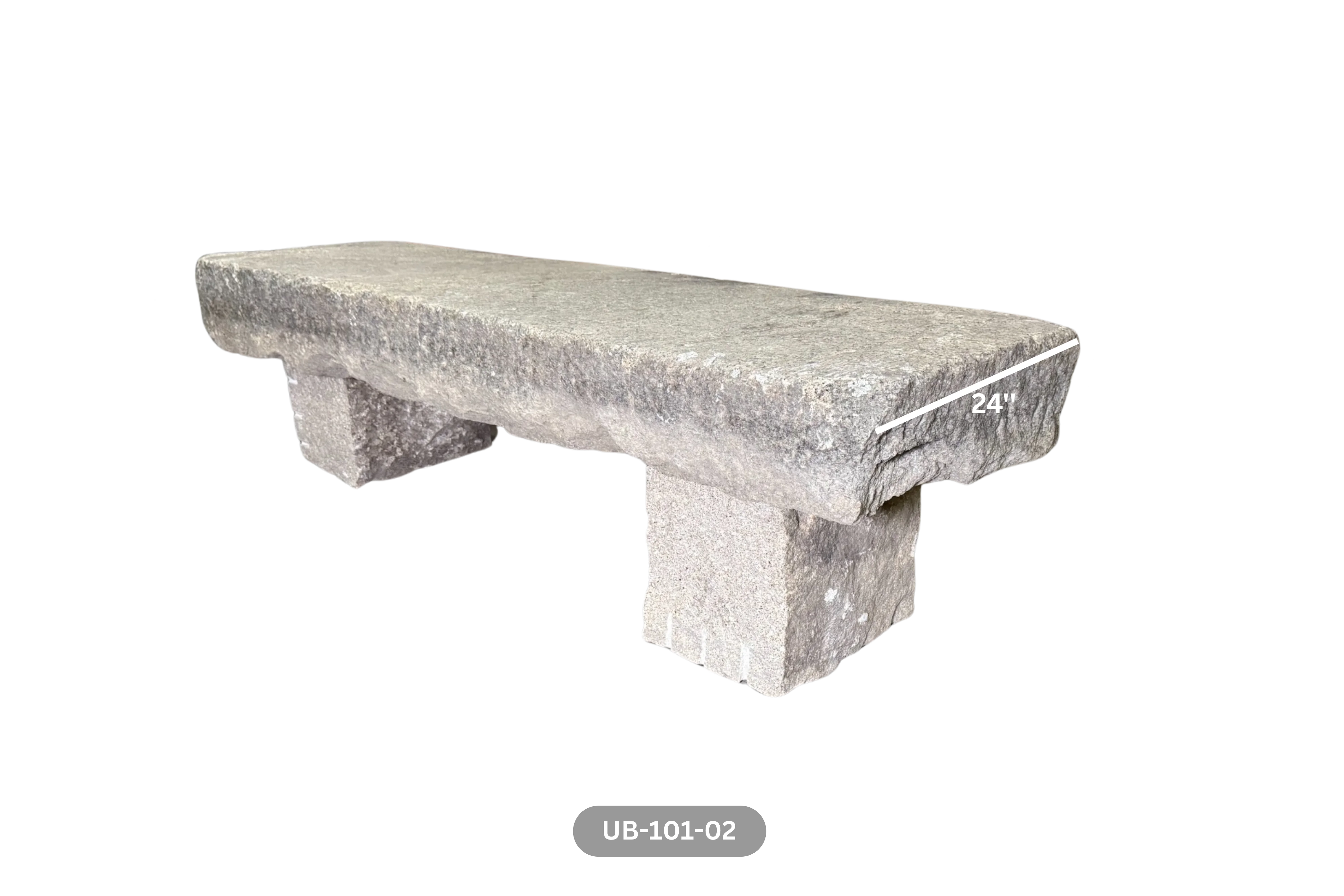 Antique Granite Bench - Image 4